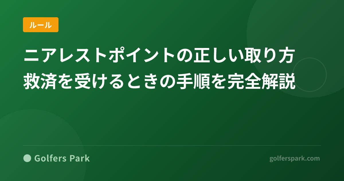 ニアレストポイントの正しい取り方|救済を受けるときの手順を完全解説